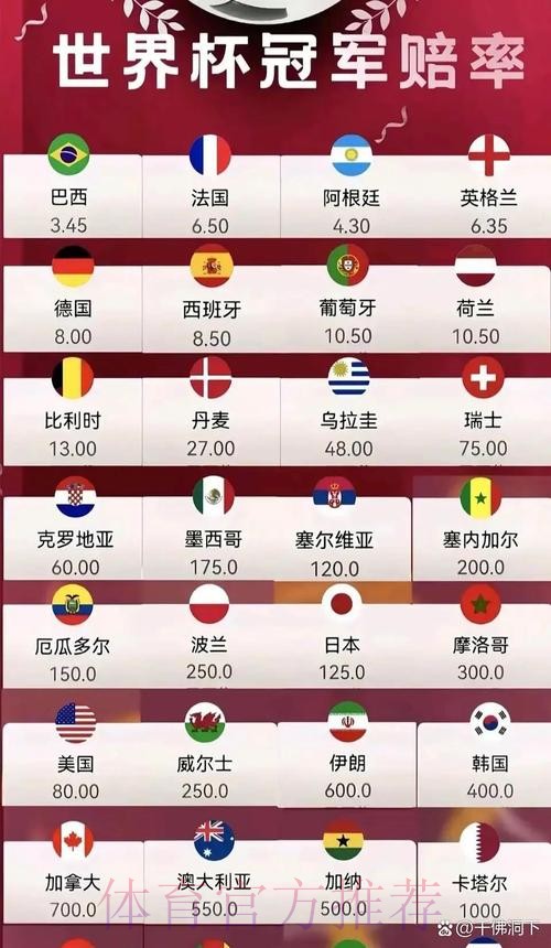 2026世界杯竞猜实时赔率更新解析